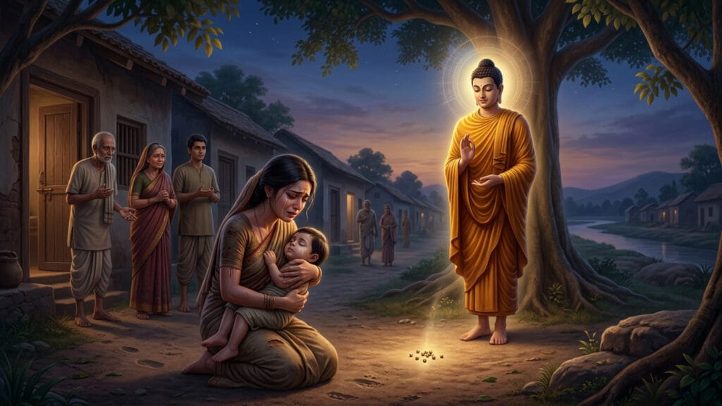 กิสาโคตมีกับเมล็ดพันธุ์ผักกาด: ยารักษาความเศร้าจากการสูญเสีย coverblog 19