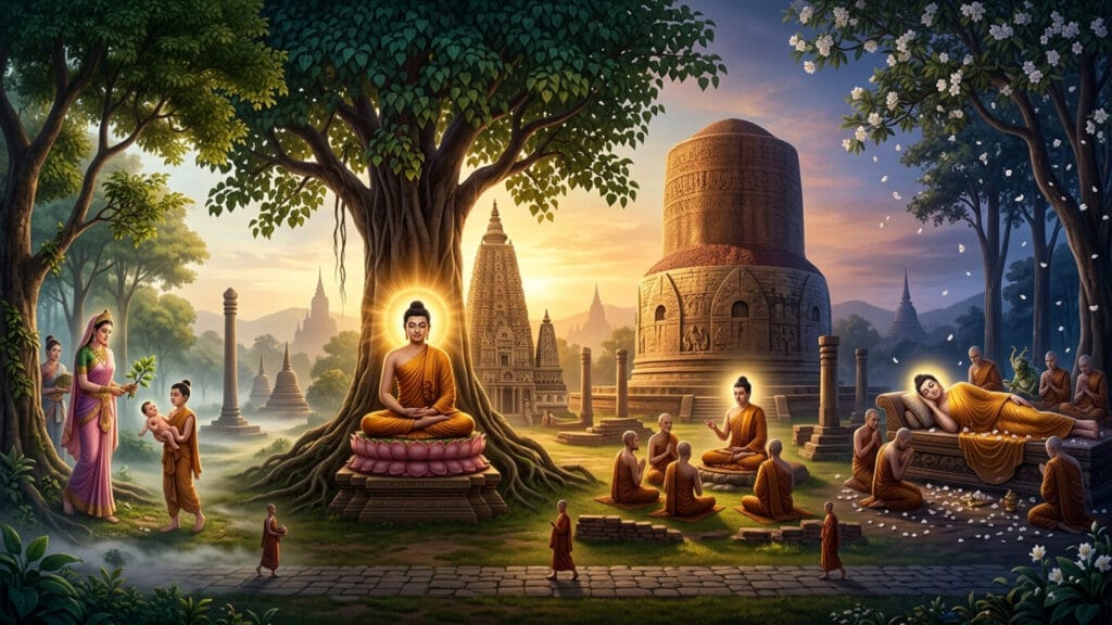 สถานที่สำคัญ 4 แห่ง (สังเวชนียสถาน): การท่องเที่ยวเชิงธรรมะ coverblog 36