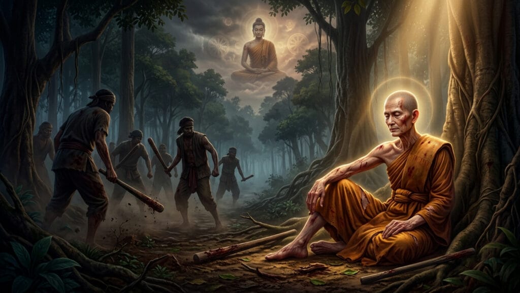พระโมคคัลลานะถูกโจรทุบ: กฎแห่งกรรมที่แม้แต่อิทธิฤทธิ์ก็หนีไม่พ้น coverblog 37