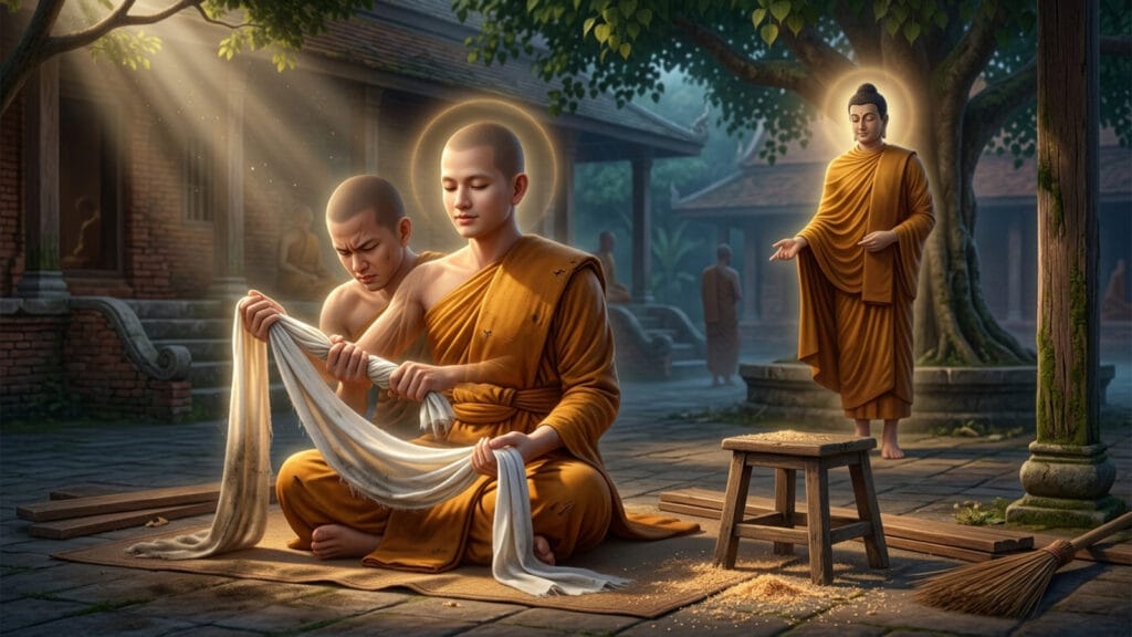 จูฬปันถก: จากคนหัวขี้เลื่อยสู่พระอรหันต์ด้วยผ้าผืนเดียว coverblog 49