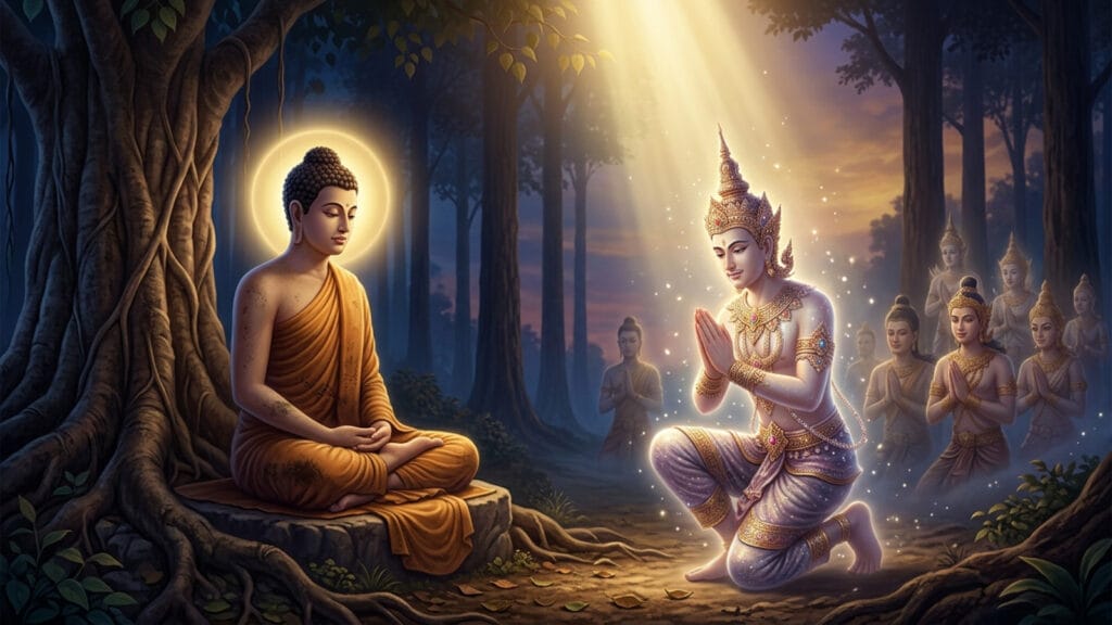 พรหมอาราธนา: ทำไมพระพุทธเจ้าตอนแรกไม่อยากสอนธรรม? coverblog 6