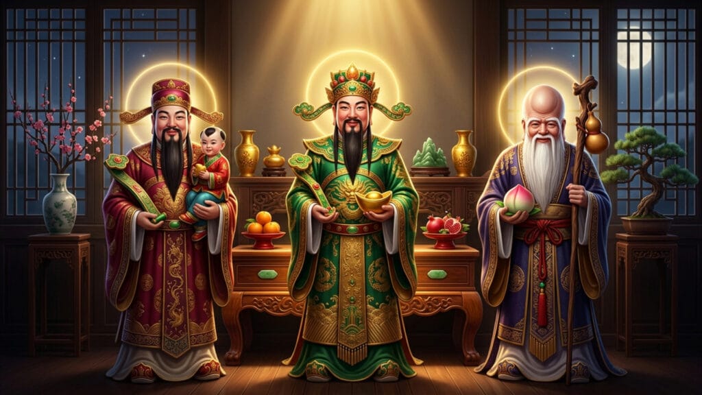 ฮก ลก ซิ่ว การจัดวางสัญลักษณ์มงคล 3 ประการให้ถูกทิศทาง coverblog 62