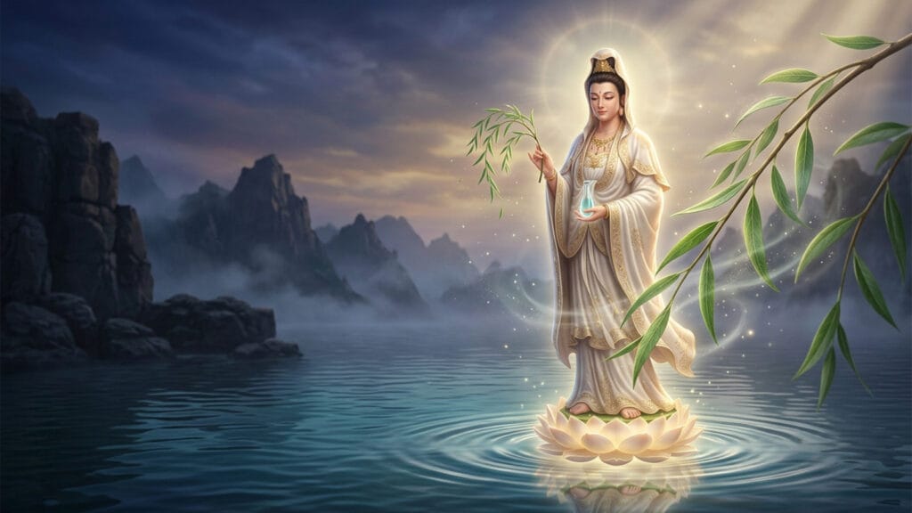 กิ่งหลิว สัญลักษณ์ของความอ่อนน้อมแต่แข็งแกร่งของพระแม่กวนอิม coverblog 48